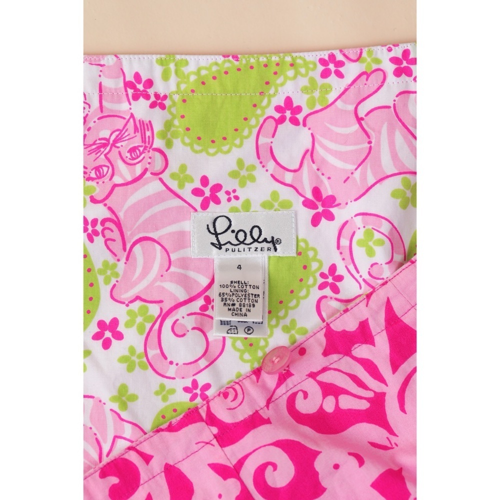 Sz 4 Lilly Pulitzer Princess Pink Halter Top & Wrap Skirt Matching Set GUC - Picture 5 of 7